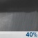 Monday Night: A chance of rain showers. Cloudy, with a low around 53. Chance of precipitation is 40%. Monday Night: Chance Rain Showers