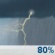 Wednesday: Rain showers likely before 8am, then showers and thunderstorms between 8am and 2pm, then a slight chance of showers and thunderstorms. Mostly cloudy, with a high near 72. Northwest wind 5 to 9 mph. Chance of precipitation is 80%. New rainfall amounts less than a tenth of an inch possible. Wednesday: Showers And Thunderstorms